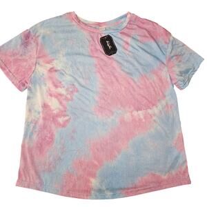 SolyHux Tie Dye Tshirt Womens Size Large Top (790)